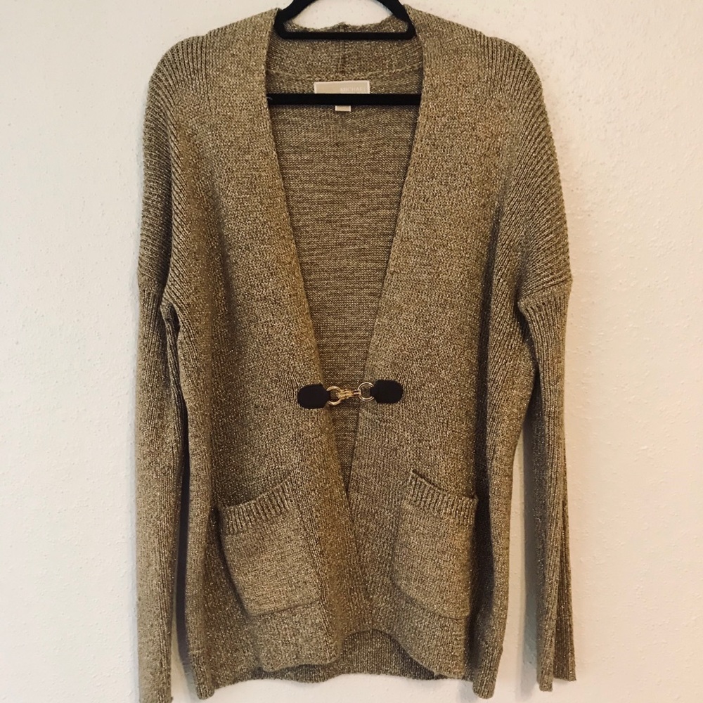 Michael Kors Gold Clasp Cardigan
